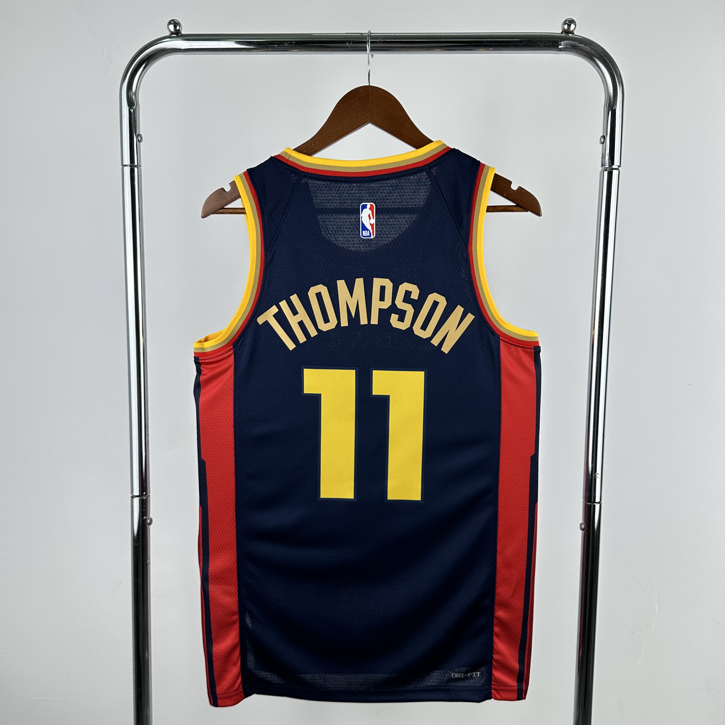 Men Golden State Warriors #11 Thompson Drak Blue City Edition Season Nike 2025 NBA Jersey->golden state warriors->NBA Jersey